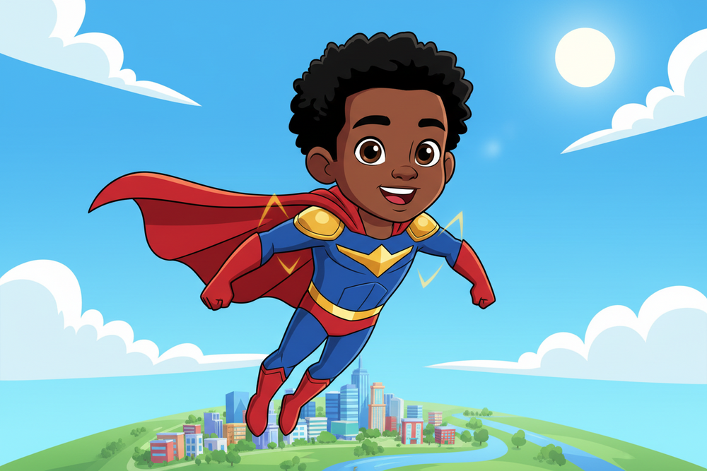 Black Superhero Kid