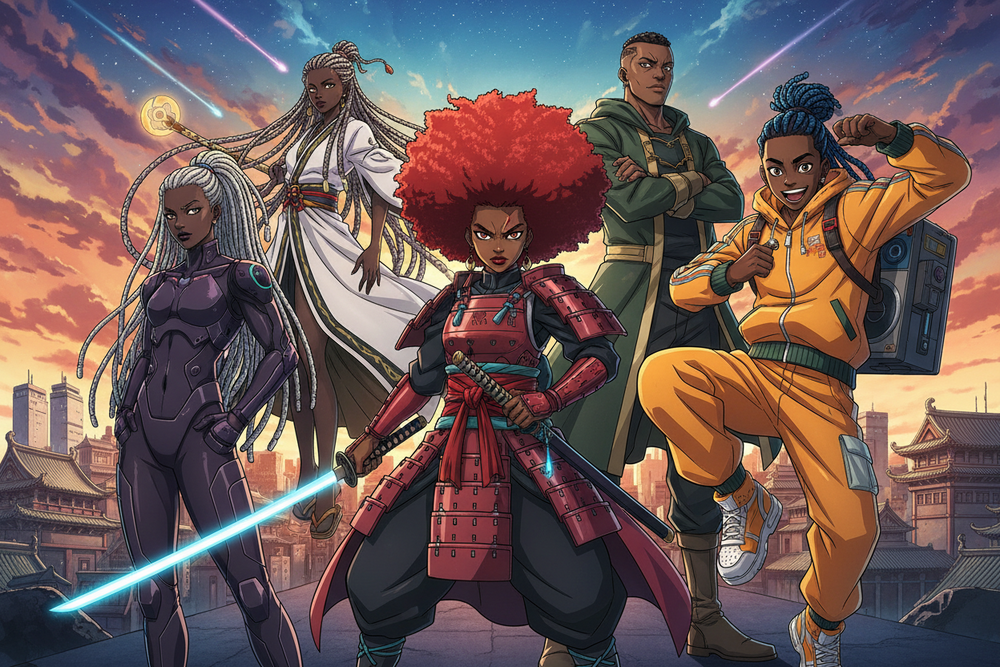 Black Anime Characters & Heroes for Kids