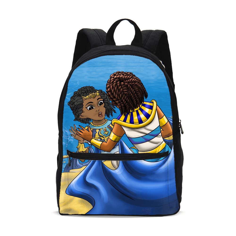 Nefertiti & The Great Lake Small Canvas Backpack.