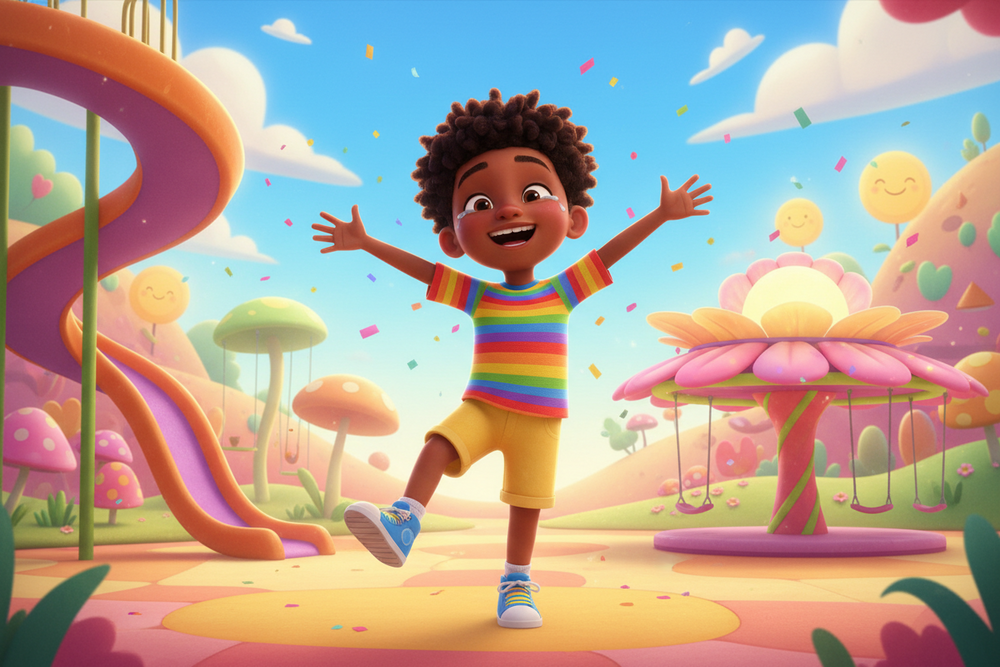 confident Black Kid