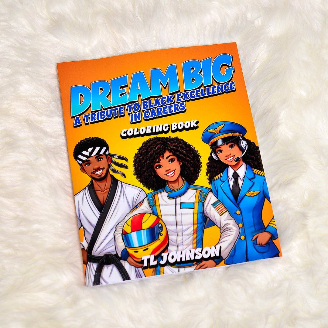 Dream Big Coloring Book White Background