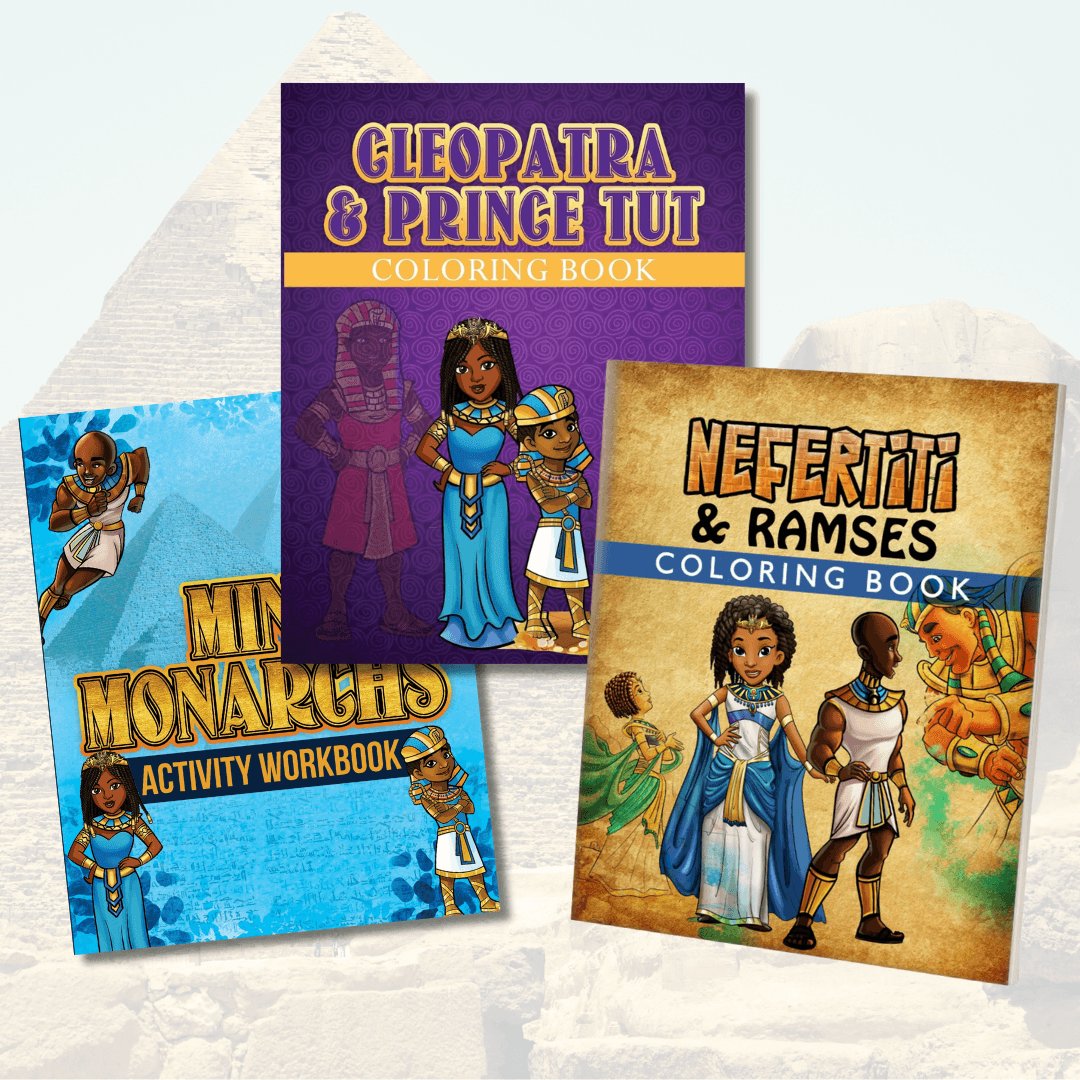 Mini Monarchs Color & Play Bundle featuring three royal activity books for kids.