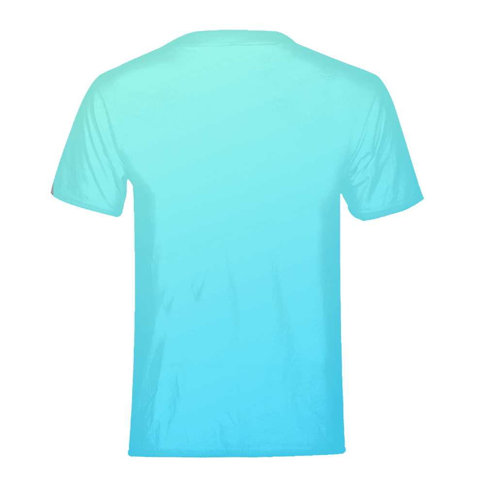 Back of Nefertiti children’s T-shirt in teal