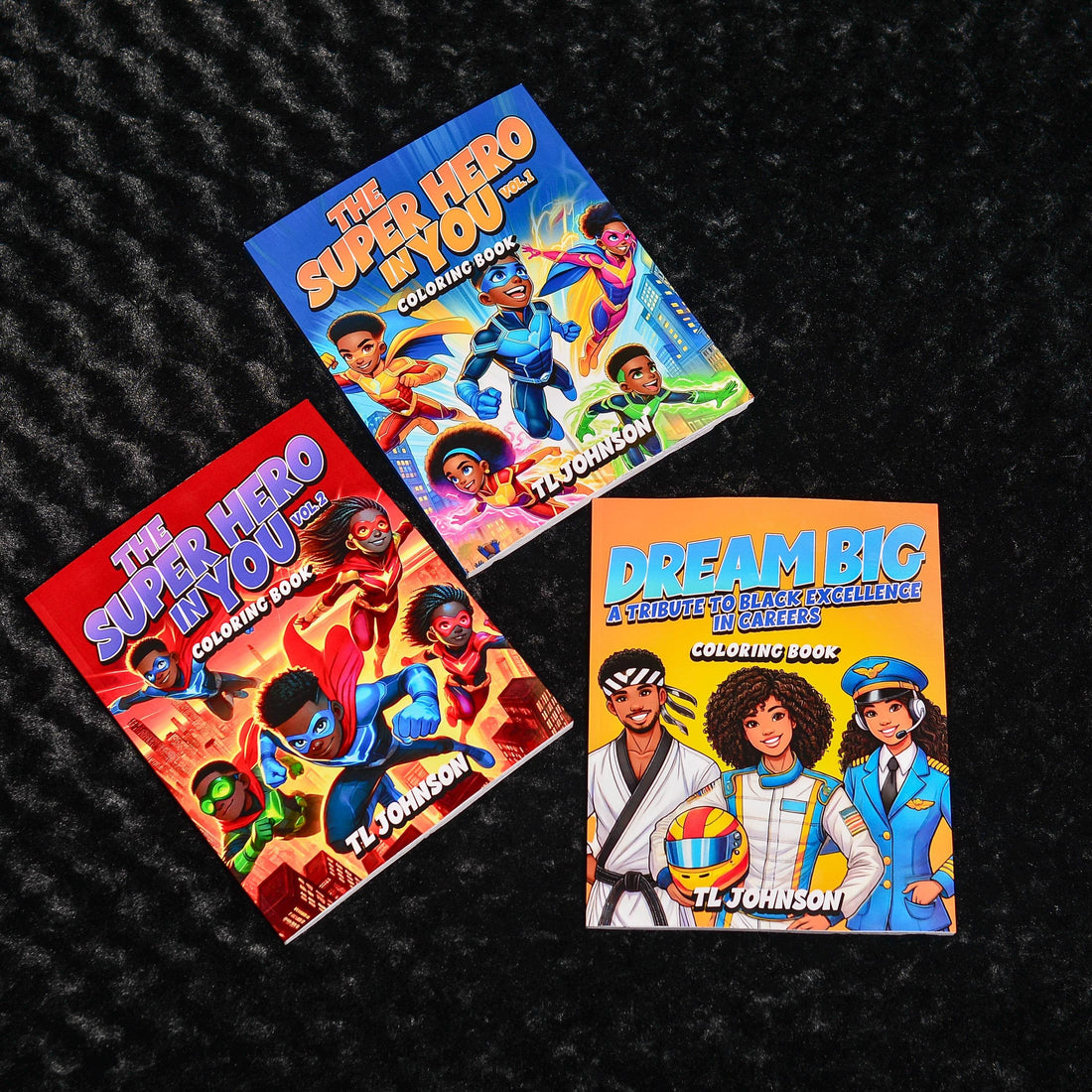 The Dream Big Superhero Bundle — Book Set of Diverse Coloring Books for Kids