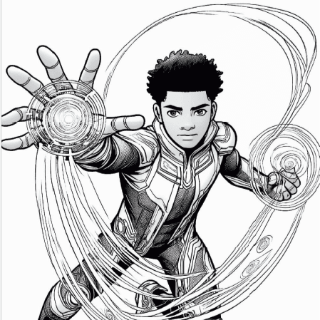 Representation matters — The Superhero in You Coloring Book Volume 2 — diverse Black superheroes for children to color