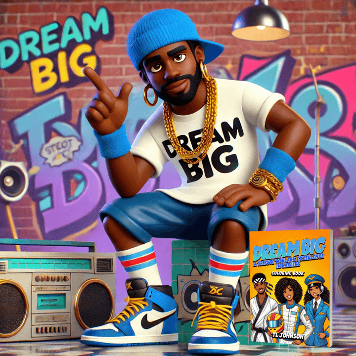 Dream Big Coloring Book. Black History coloring Books