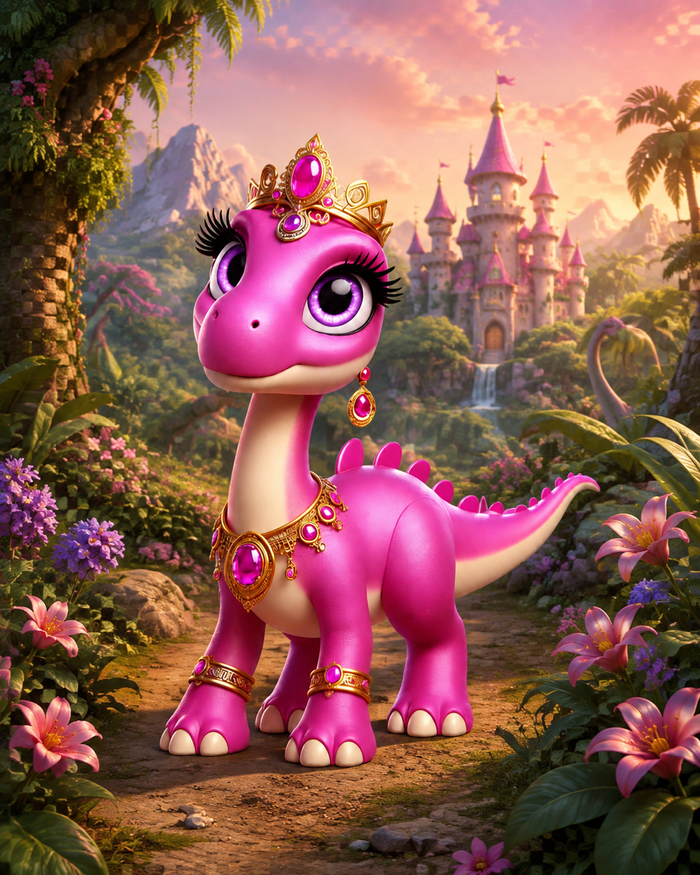 Dana the Dinosaur character portrait