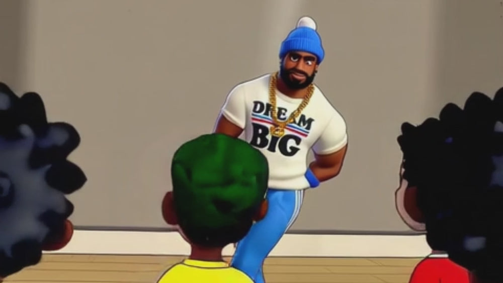 Cover of Dream Big Coloring Book — empowering Black children with positive career role models and inspirational coloring book pages