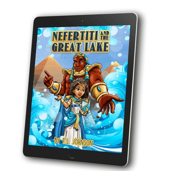 E Book Cover of Nefertiti & The Great Lake  (Mini Monarchs #1).