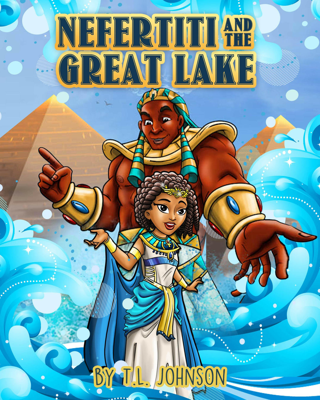 Black princess storybook about courage, self-worth, and kindness. Nefertiti & The Great Lake  (Mini Monarchs #1).